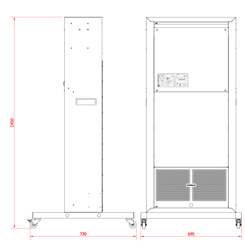 Sterylis BASIC-1200 Rysynek techniczny