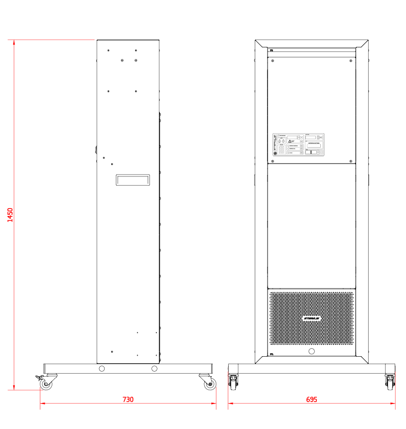 Sterylis BASIC-400 Rysynek techniczny