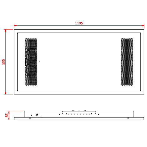 Sterylis LIGHT AIRplus 120 Rysunek techniczny