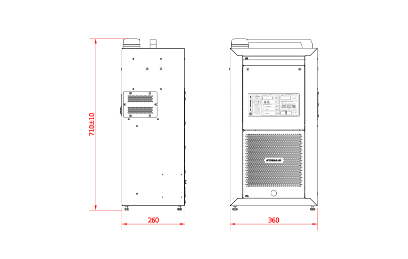 Sterylis VS-100_450 Rysunek Techniczny