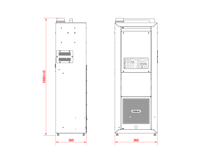 Sterylis VS-150_600 Rysunek Techniczny