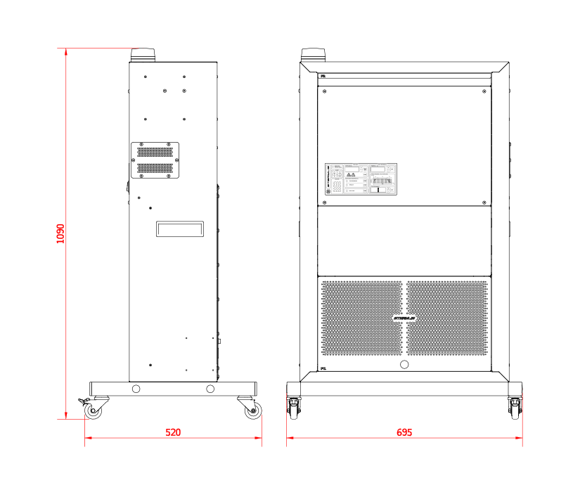 Sterylis VS-400_1200 Rysunek Techniczny